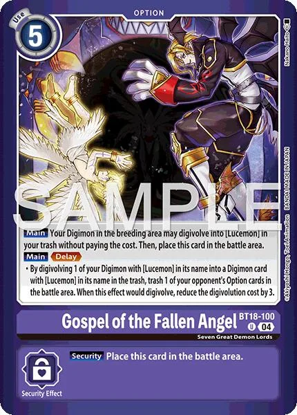 Gospel of the Fallen Angel (BT18-100)