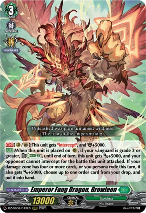 Emperor Fang Dragon, Growleon [D-Format]