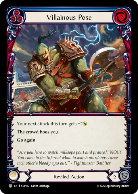 Villainous Pose (Blue)