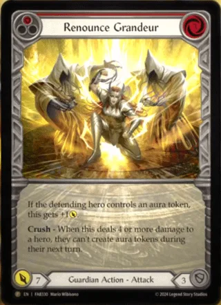 Renounce Grandeur