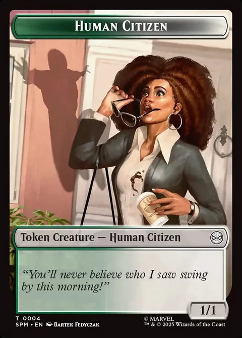 Human Citizen Token (GW 1/1) // Treasure Token