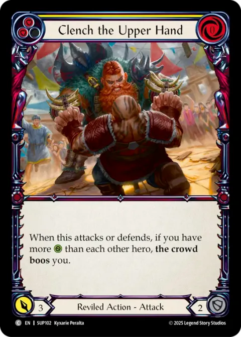Clench the Upper Hand (Yellow)