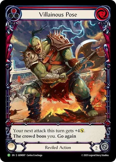 Villainous Pose (Red)