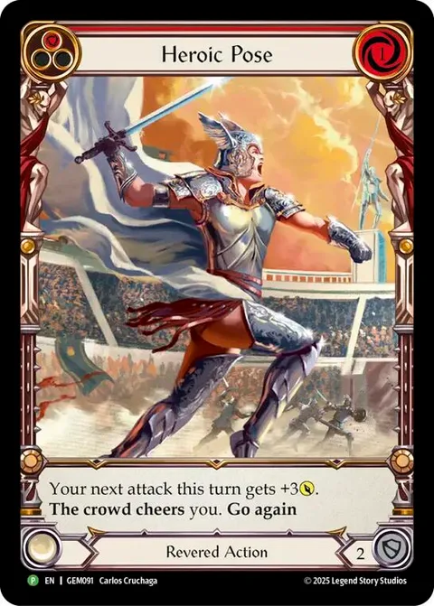 Heroic Pose (Red)