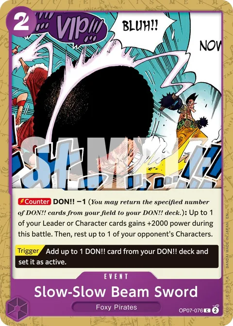 Slow-Slow Beam Sword (OP07-076)