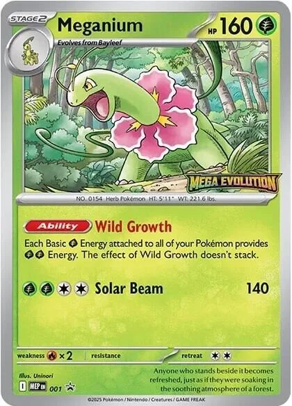 Meganium [Wild Growth | Solar Beam]