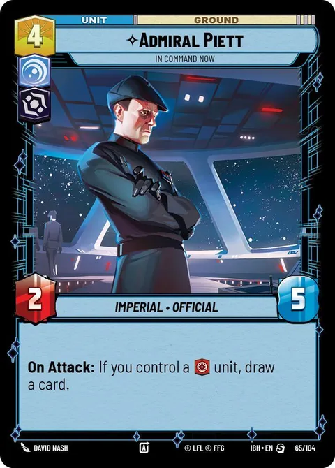 Admiral Piett, In Command Now