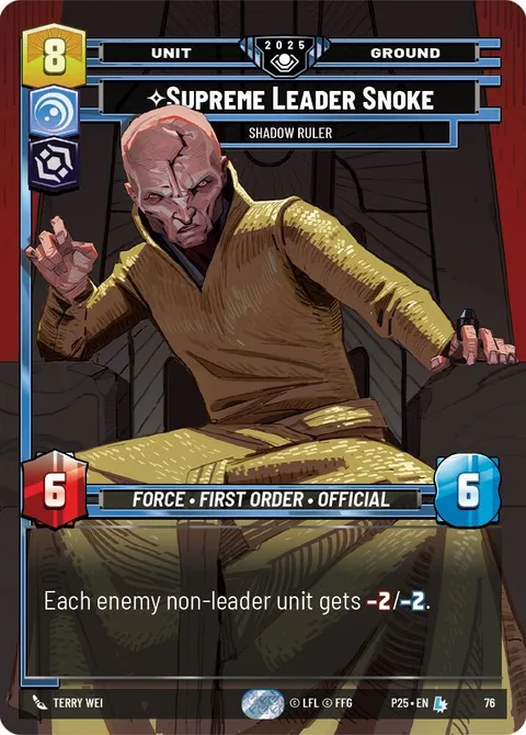 Supreme Leader Snoke, Shadow Ruler