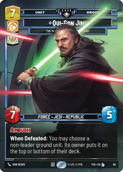Qui-Gon Jinn, The Negotiations Will Be Short