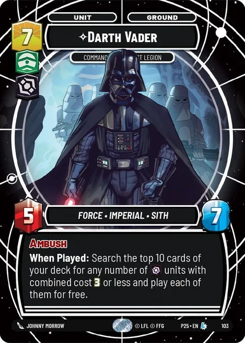 Darth Vader, Commanding the First Legion