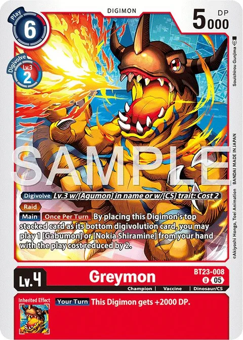 Greymon (BT23-008)