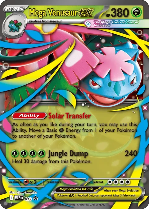 Mega Venusaur ex [Solar Transfer | Jungle Dump]