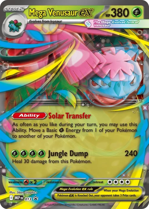 Mega Venusaur ex [Solar Transfer | Jungle Dump]