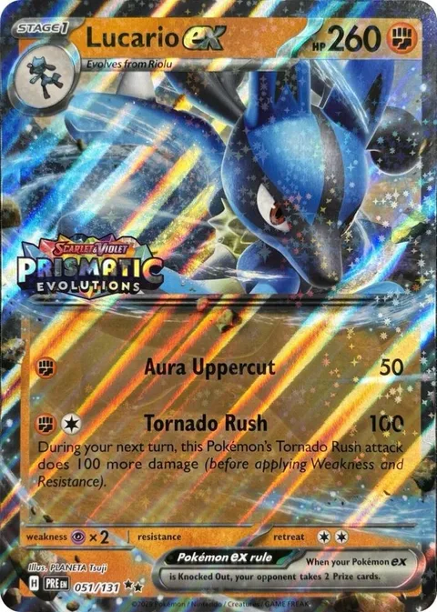 Lucario ex [Aura Uppercut | Tornado Rush]