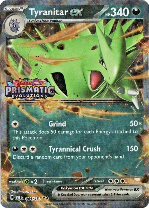 Tyranitar ex [Grind | Tyrannical Crush]