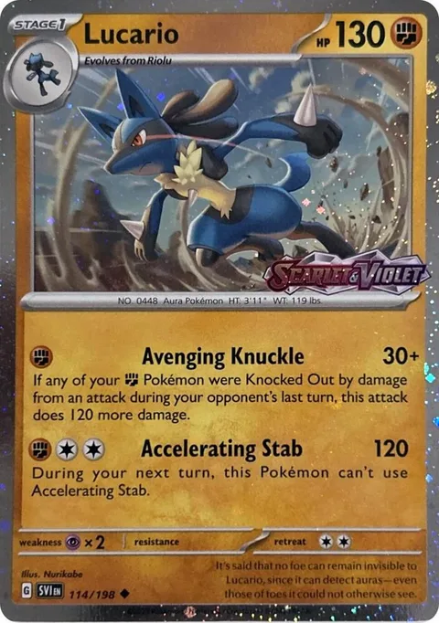 Lucario [Avenging Knuckle | Accelerating Stab]