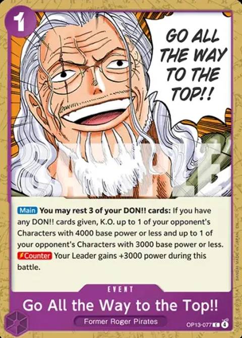 Go All the Way to the Top!! (OP13-077)