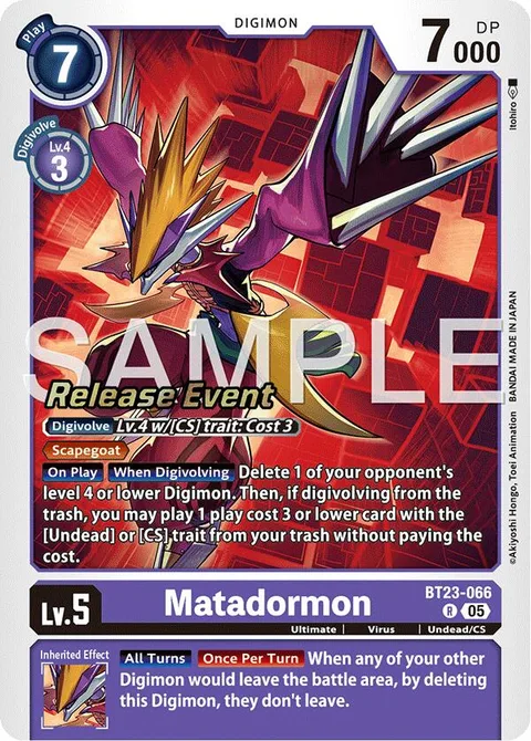 Matadormon (BT23-066)