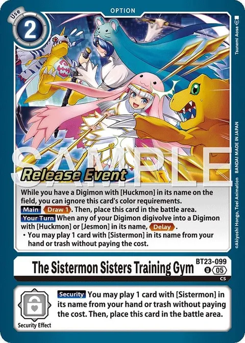 The Sistermon Sisters Training Gym (BT23-099)
