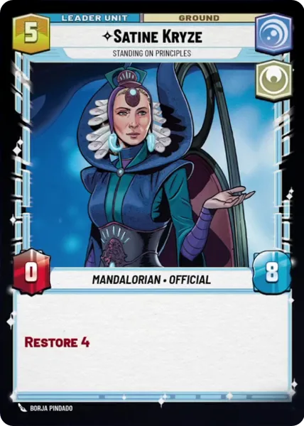 Satine Kryze, Standing on Principles