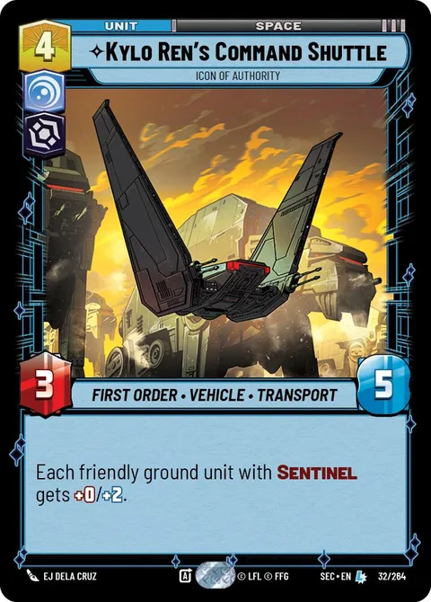 Kylo Ren's Command Shuttle, Icon of Authority