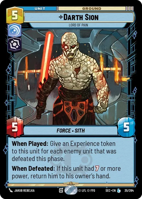 Darth Sion, Lord of Pain