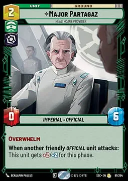 Major Partagaz, Healthcare Provider