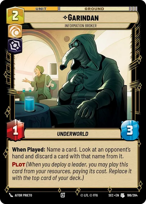 Garindan, Information Broker