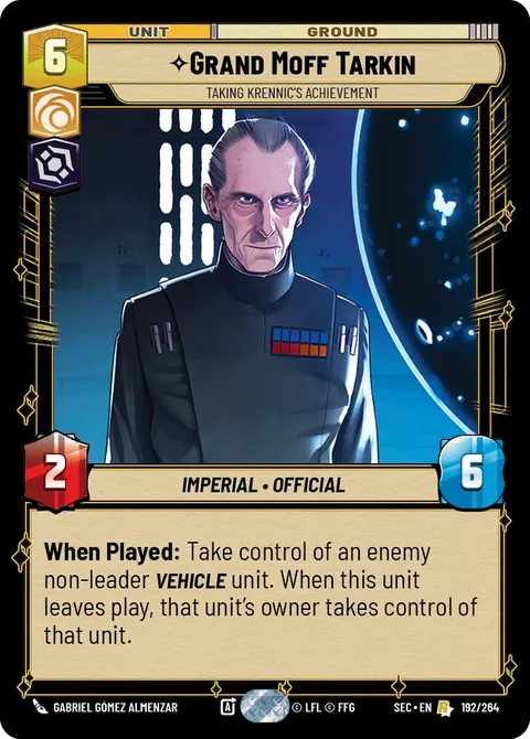 Grand Moff Tarkin, Taking Krennic's Achievement