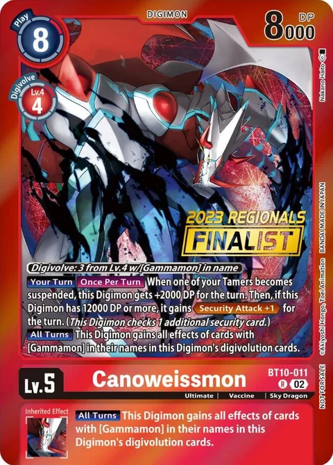 Canoweissmon (BT10-011)