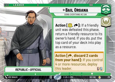 Bail Organa, Doing Everything He Can