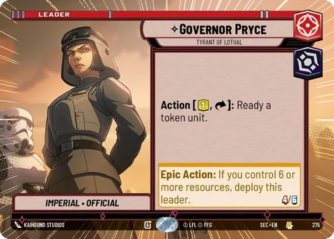 Governor Pryce, Tyrant of Lothal