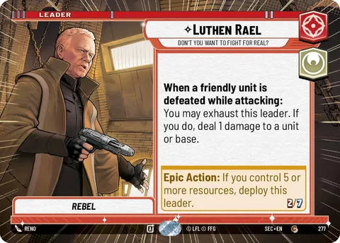Luthen Rael, Don't You Want to Fight For Real?