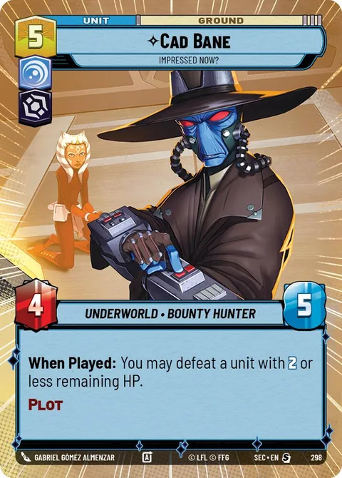 Cad Bane, Impressed Now?