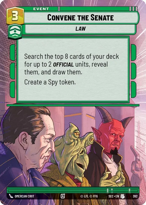Convene the Senate