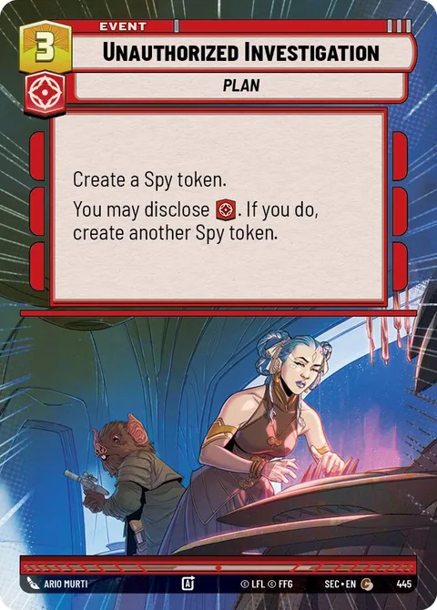 Unauthorized Investigation