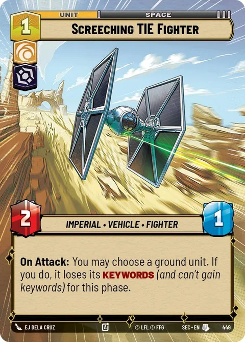 Screeching TIE Fighter