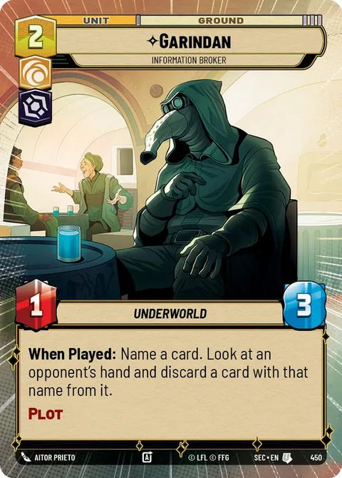 Garindan, Information Broker