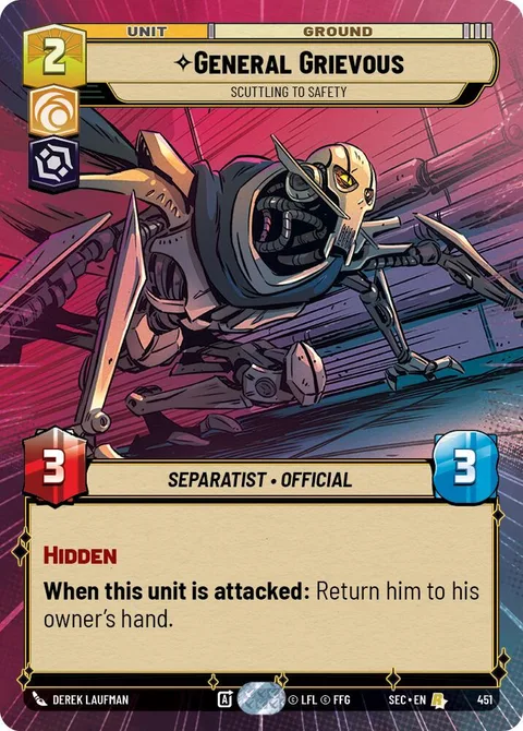 General Grievous, Scuttling to Safety