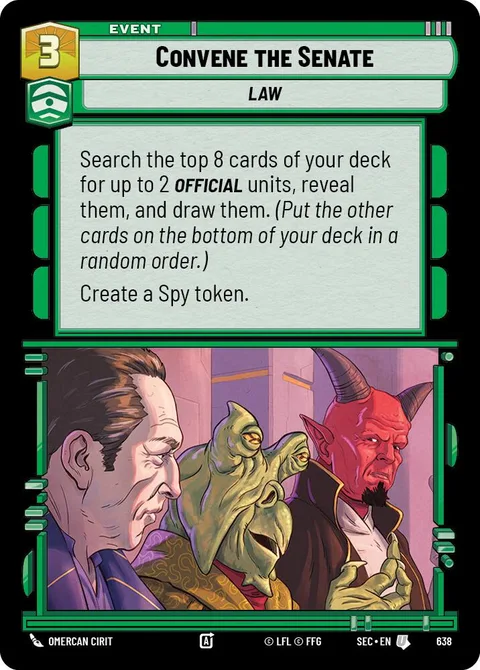 Convene the Senate