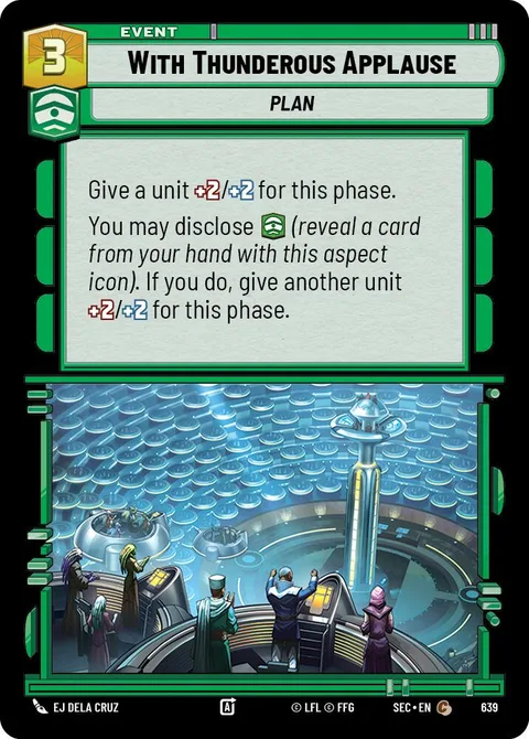 With Thunderous Applause