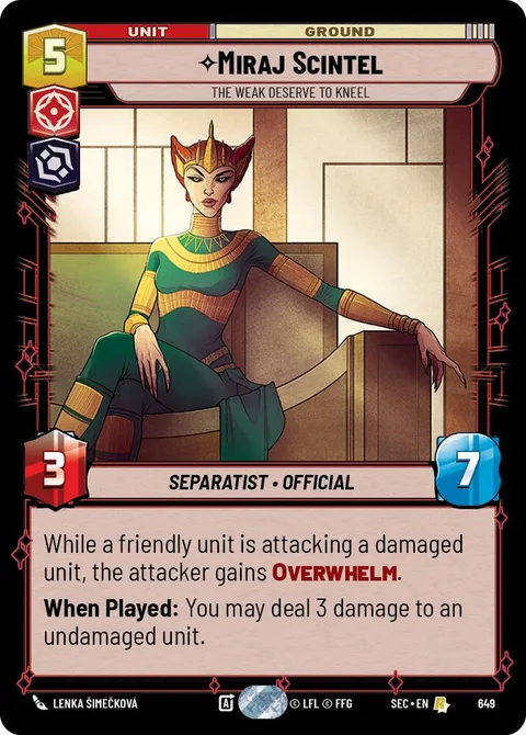 Miraj Scintel, The Weak Deserve to Kneel