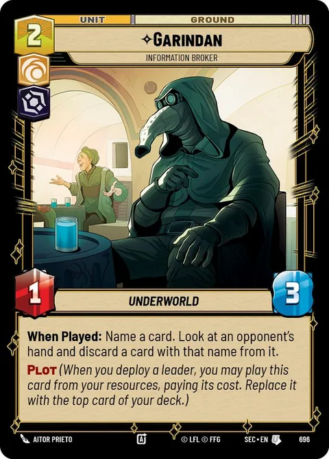 Garindan, Information Broker