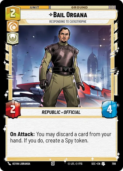 Bail Organa, Responding to Catastrophe