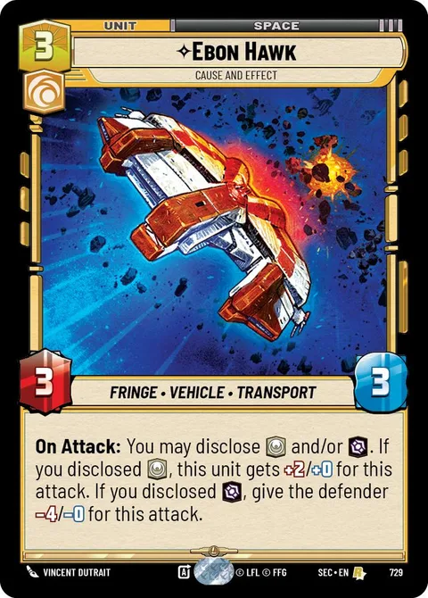 Ebon Hawk, Cause and Effect