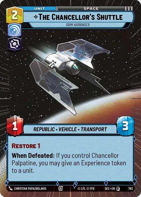 The Chancellor's Shuttle, Grim Harbinger