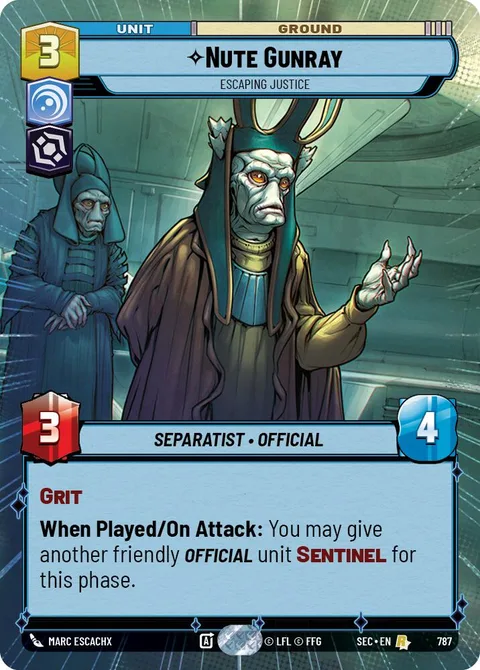 Nute Gunray, Escaping Justice