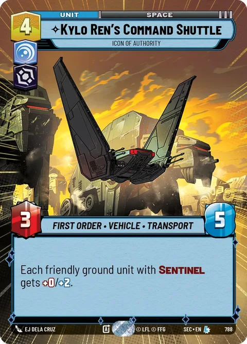 Kylo Ren's Command Shuttle, Icon of Authority