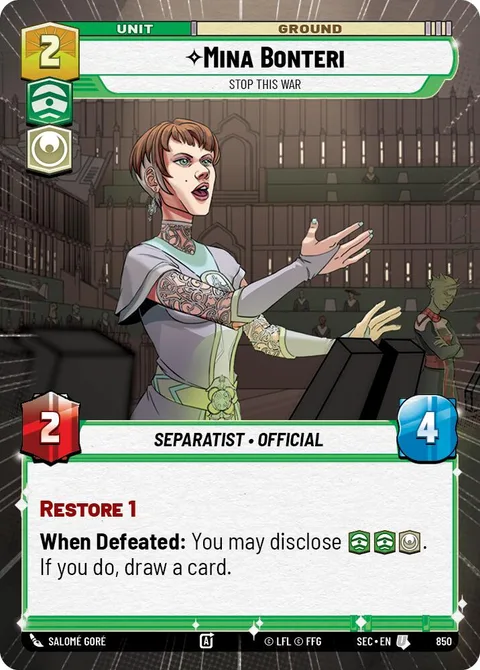 Mina Bonteri, Stop This War