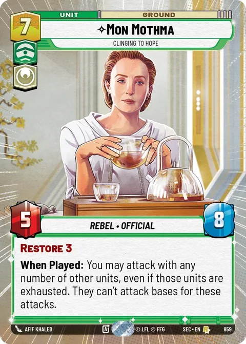 Mon Mothma, Clinging to Hope
